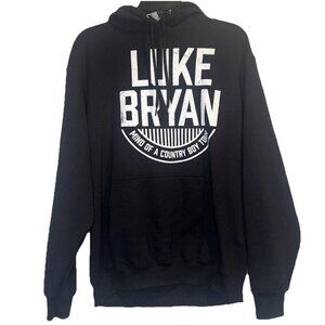 Luke Bryan Mind Of A County Boy Black Tour Hoodie Sweatshirt Unisex Sz M